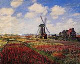 Field of Tulips in Holland by Claude Monet